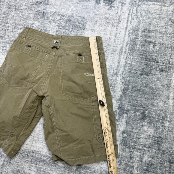 Kuhl Rambler Shorts Mens 30 Brown Vintage Patina Dye Canvas Cargo Hiking Travel - Picture 12 of 13